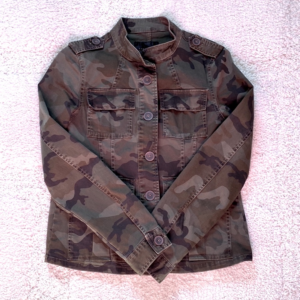 Awesome SANCTUARY Camo Field Jacket Cotton NWT